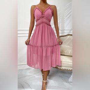 Mauve sheer sundress